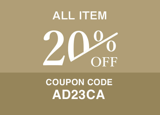 クーポンコード入力で20%OFF