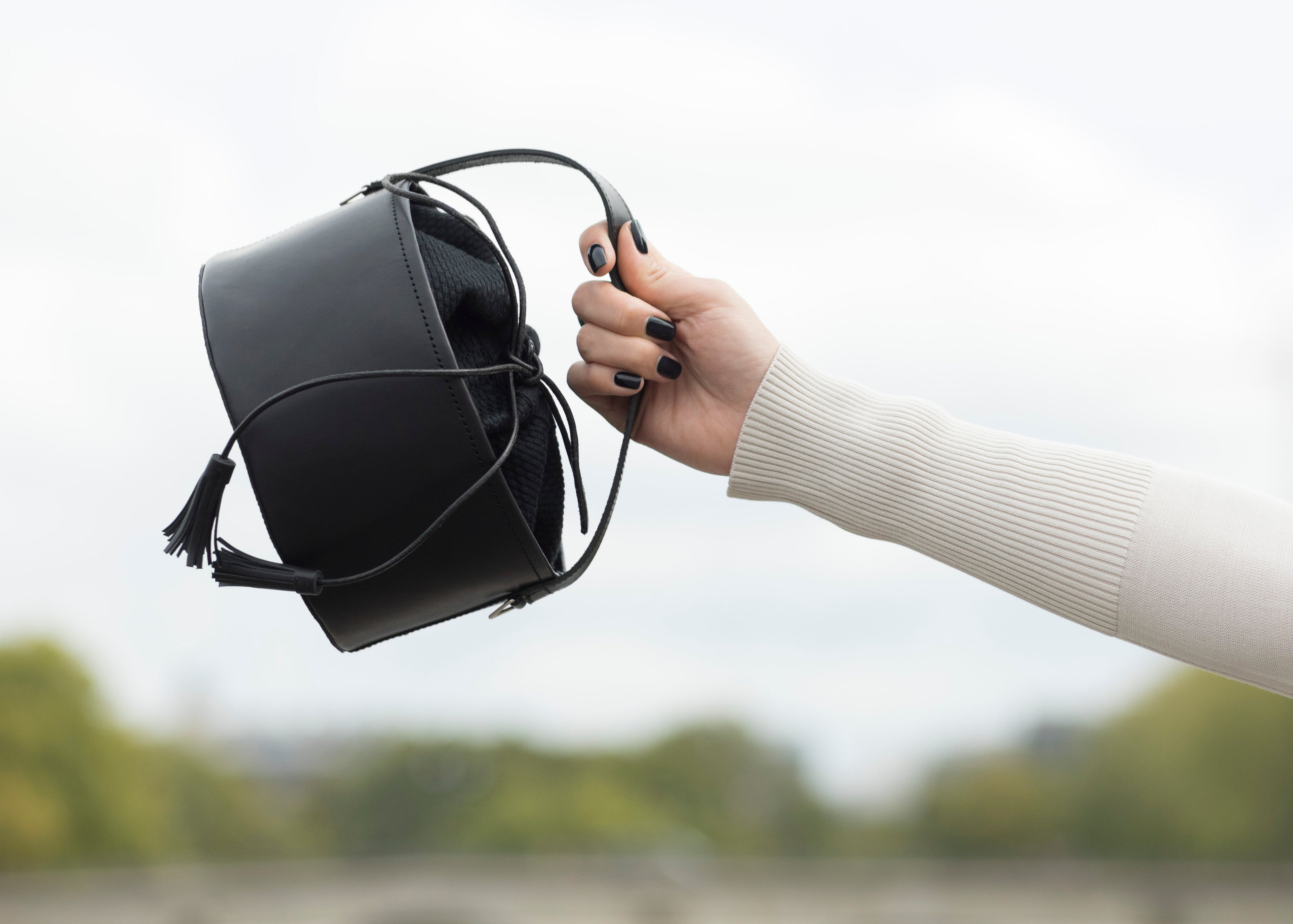 三河木綿 刺し子織りを使用したバッグCaBas(キャバ)